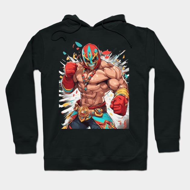 Mexican Wrestler Hoodie by animegirlnft